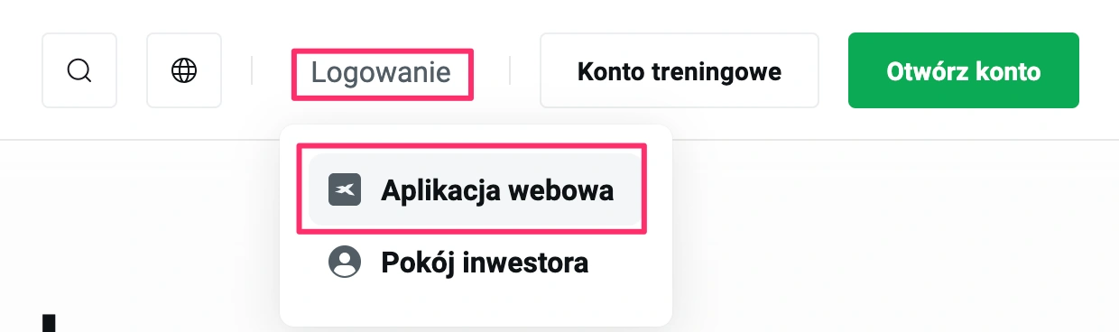 Zrzut ekranu dla Zaloguj się do swojego konta
