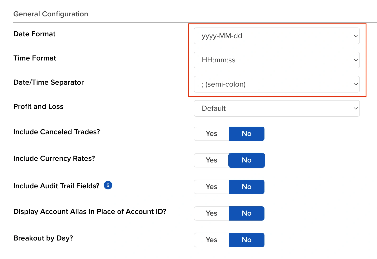 Zrzut ekranu dla Skonfiguruj ustawienia ogólne