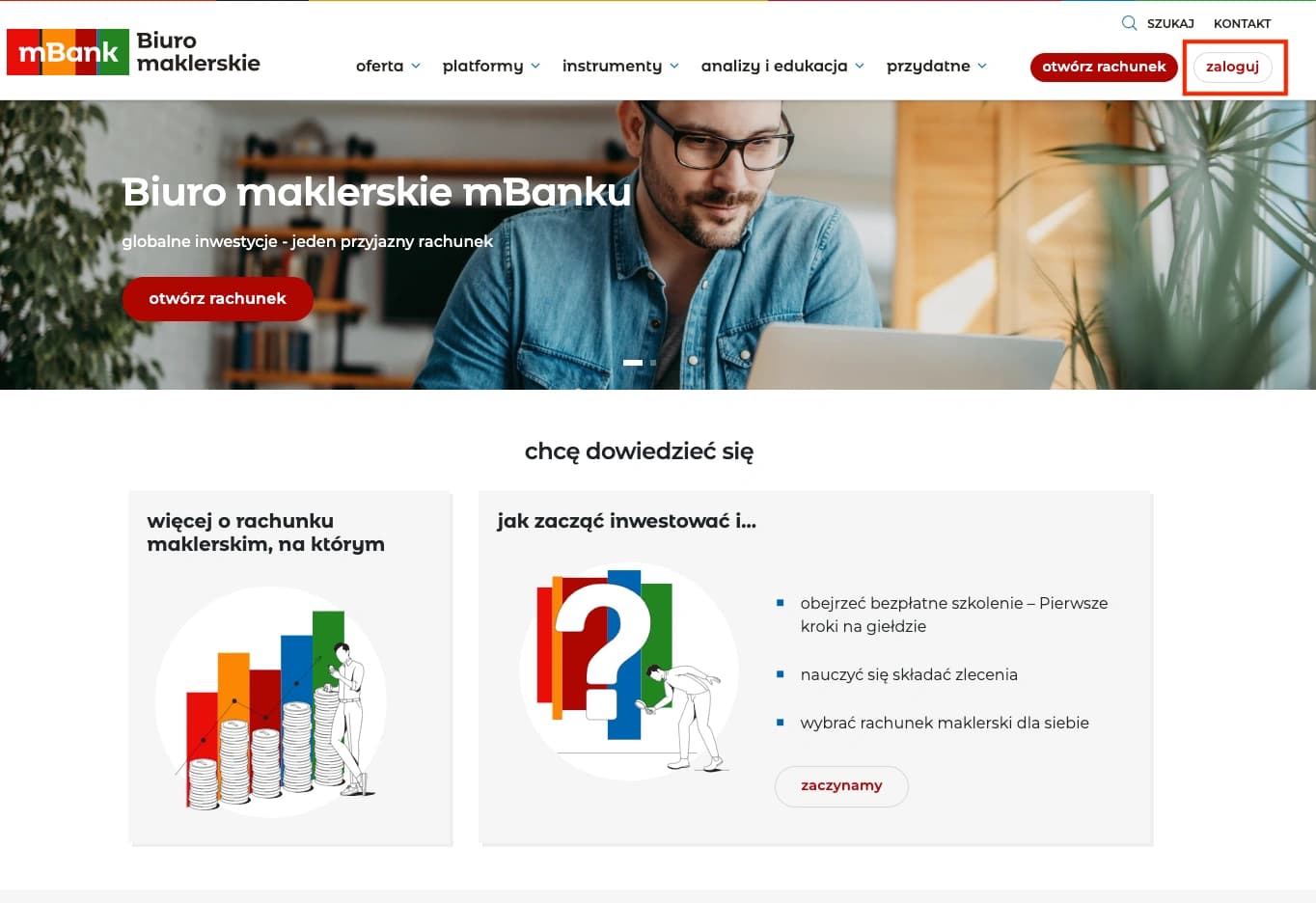 Zrzut ekranu dla Zaloguj się do swojego konta