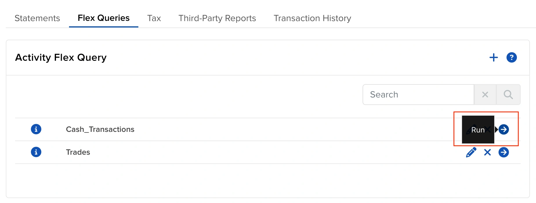 Zrzut ekranu dla Uruchom oba raporty