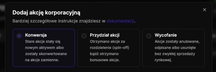Akcje korporacyjne w FundStat
